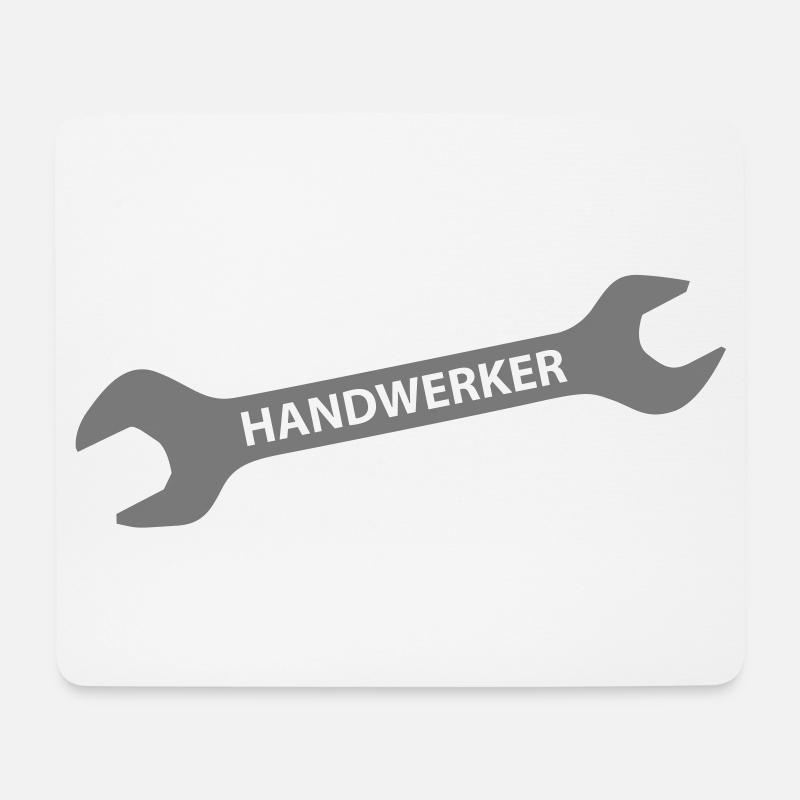 Handwerker - Mousepad (Querformat) - Weiß