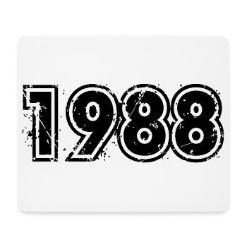 Jahrgang 1988 - Mousepad (Querformat) - Weiß - Vorne