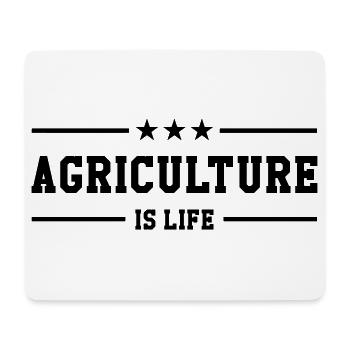 Agriculture is life - Mousepad (Querformat) - Weiß - Vorne