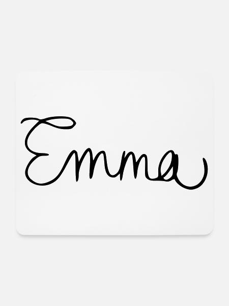 Emma - Mousepad (Querformat) - Weiß
