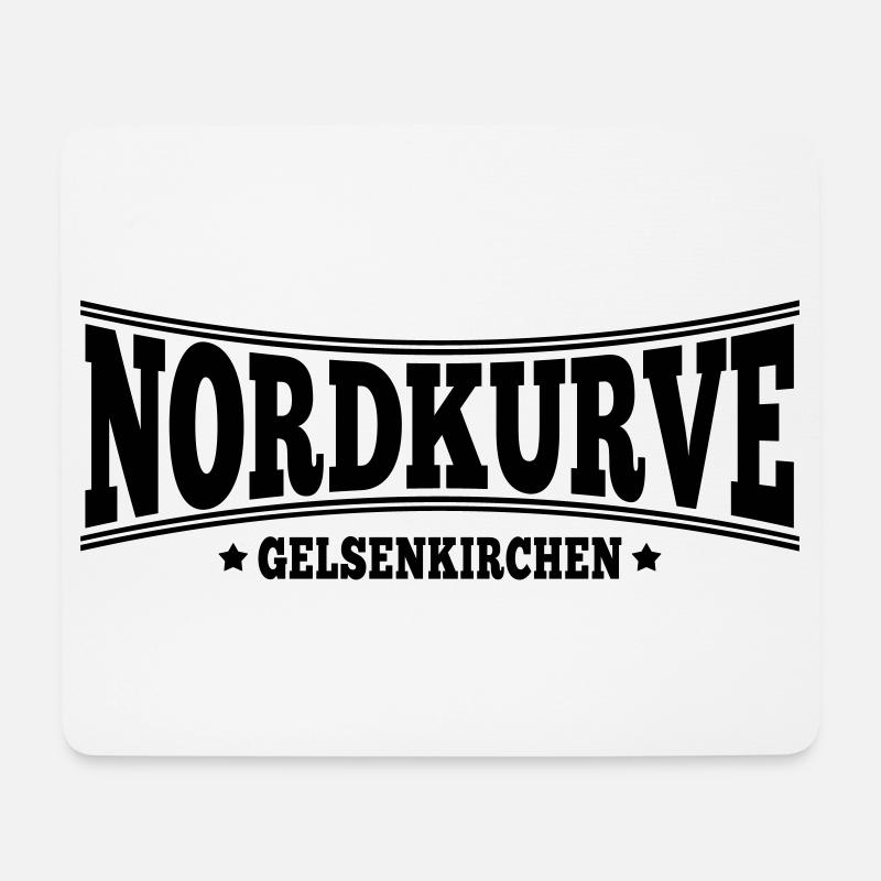Nordkurve Gelsenkirchen | Farbe änderbar - Mousepad (Querformat) - Weiß