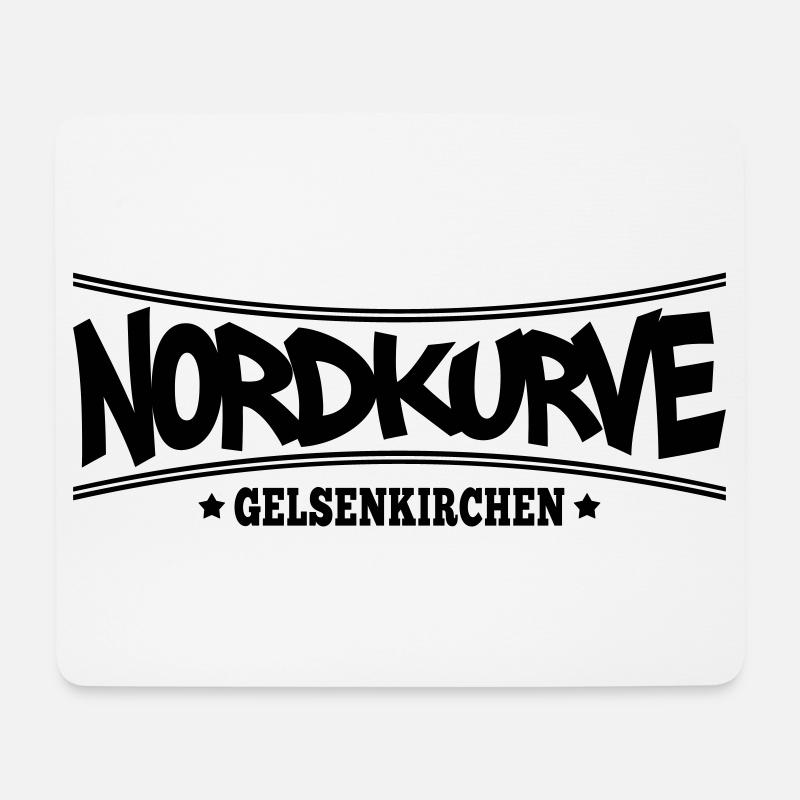 Nordkurve Gelsenkirchen | Farbe änderbar - Mousepad (Querformat) - Weiß