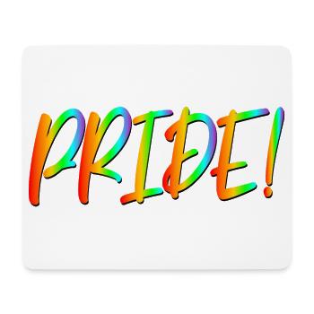 LETTERING PRIDE - COMMUNAUTÉ LGBTQ - Tapis de souris (format paysage) - blanc - Devant