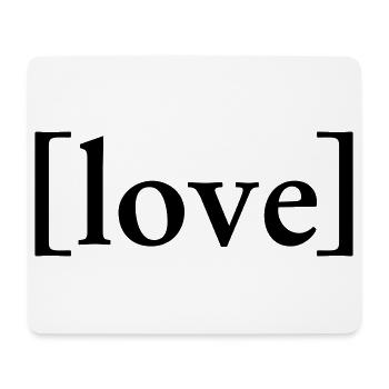 Amour - Tapis de souris (format paysage) - blanc - Devant