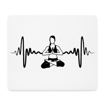 Yogini Herzlinie - Mousepad (Querformat) - Weiß - Vorne