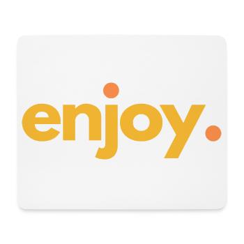 ENJOY.04 - Mousepad (Querformat) - Weiß - Vorne