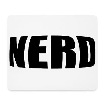 Nerd - Mouse Pad (horizontal) - white - Front