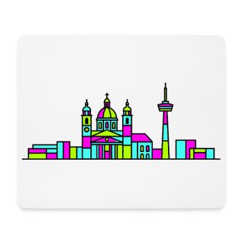 Ligne d’art de la ville de l’hôtel de ville de la ville de St Polten - Tapis de souris (format paysage) - blanc - Devant