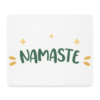 Namaste Yogi Vert Doux - Tapis de souris (format paysage) - blanc - Devant