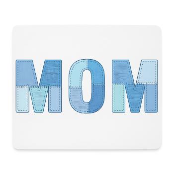 MOM Patchwork Denim Style - Tapis de souris (format paysage) - blanc - Devant