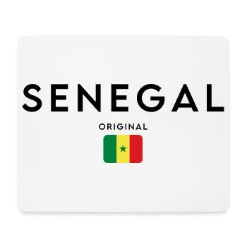 Fierté sénégalaise, design minimaliste et élégant - Tapis de souris (format paysage) - blanc - Devant