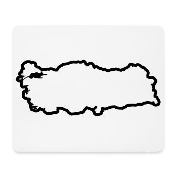 Pays de Turquie - Tapis de souris (format paysage) - blanc - Devant