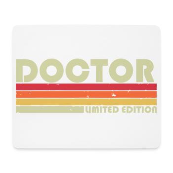 Docteur Rayures Pastel - Tapis de souris (format paysage) - blanc - Devant