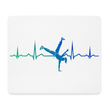 Geschenkidee für eine Dance-Fanin mit Hip-Hop-Tanz - Mousepad (Querformat) - Weiß - Vorne