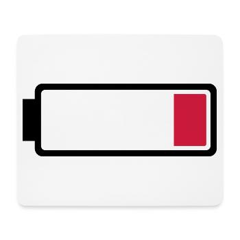 Battery low - Mouse Pad (horizontal) - white - Front