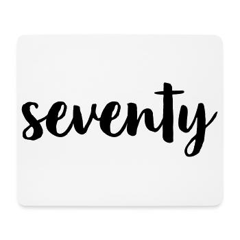 70 seventy 70th Birthday Gift Number 70 Number - Mouse Pad (horizontal) - white - Front