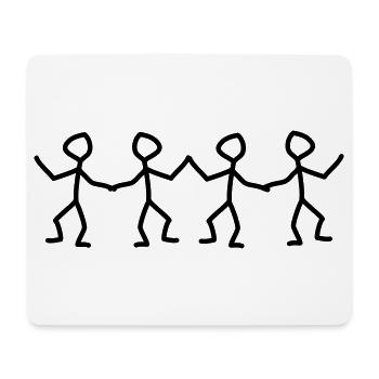 danse - Tapis de souris (format paysage) - blanc - Devant