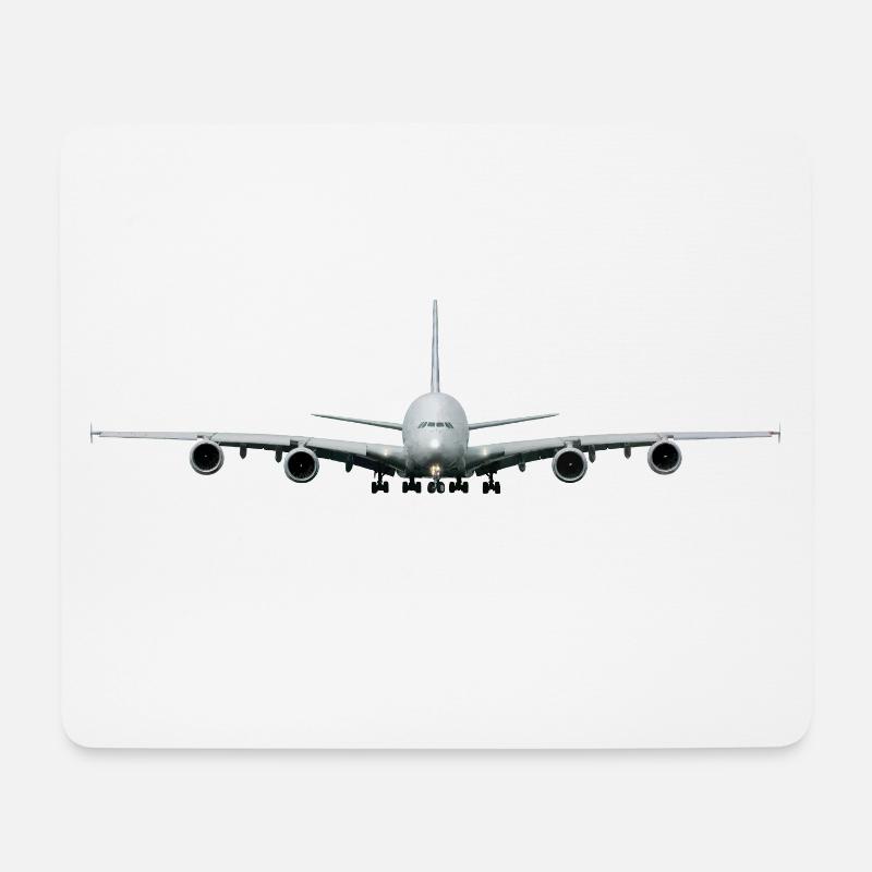 A-380 - Mousepad (Querformat) - Weiß