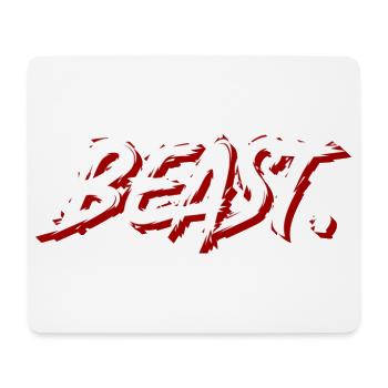 Beast Graffiti Brush Texte - Tapis de souris (format paysage) - blanc - Devant