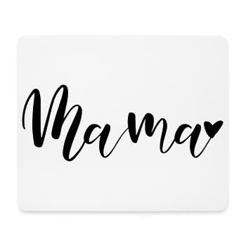 Mama Herz Geschenkidee - Mousepad (Querformat) - Weiß - Vorne