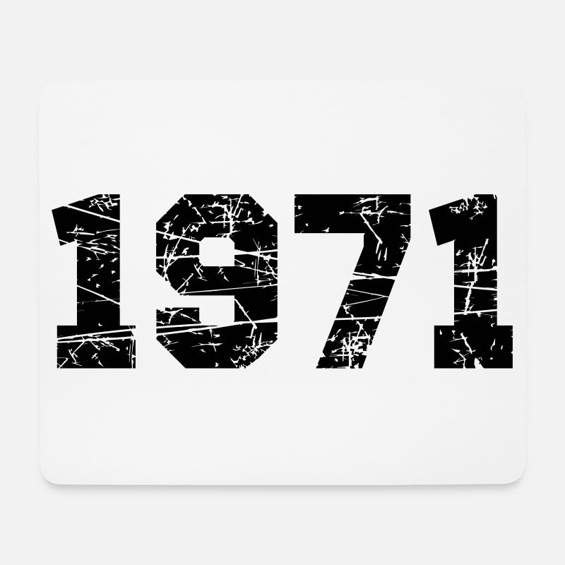 1971 - Mousepad (Querformat) - Weiß