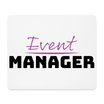 Tshirt fuer Event Manager - Mousepad (Querformat) - Weiß - Vorne