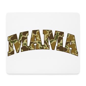 Mama Hunting Camo Outdoor Adventure Life - Mouse Pad (horizontal) - white - Front