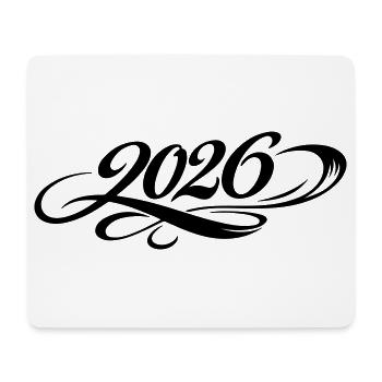 2026 year - Mouse Pad (horizontal) - white - Front