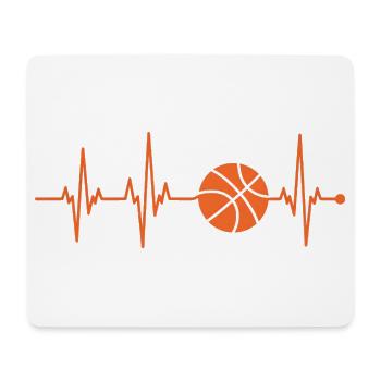 Beat Line Basketball Pulse - Mouse Pad (horizontal) - white - Front