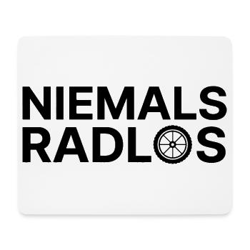 never bikeless - Mouse Pad (horizontal) - white - Front