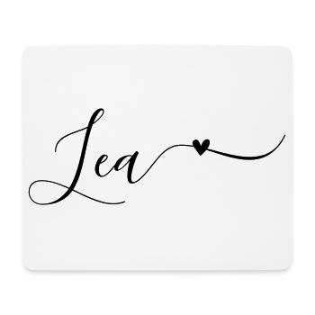 Lea Name First Name Decorative - Mouse Pad (horizontal) - white - Front