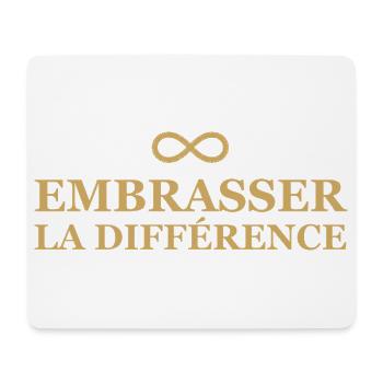 Infini Amour Embrasser la Différence - Tapis de souris (format paysage) - blanc - Devant