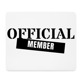 Official Member - Crew Team Club Mitglied Event - Mousepad (Querformat) - Weiß - Vorne