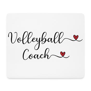 Volleyball-Trainer - Mousepad (Querformat) - Weiß - Vorne