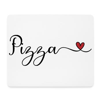 Pizza Heart - Mousepad (Querformat) - Weiß - Vorne
