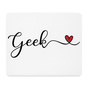 Geek - Mousepad (Querformat) - Weiß - Vorne
