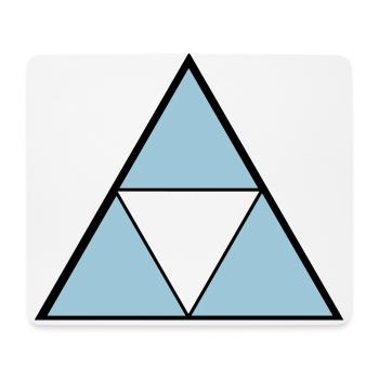 Hipster Triangle - Mouse Pad (horizontal) - white - Front