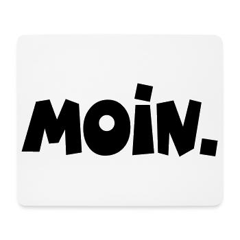 Moin. - Mousepad (Querformat) - Weiß - Vorne