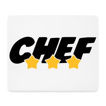Chef - Cuisine - Patron - Boss - Cooking - Food - Mouse Pad (horizontal) - white - Front