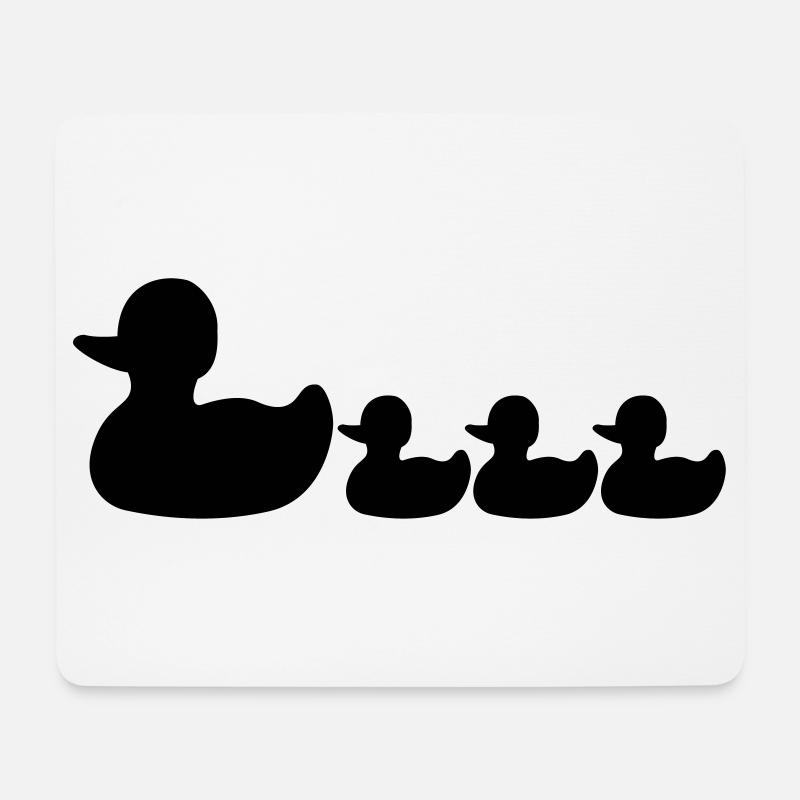 Enten - Mousepad (Querformat) - Weiß