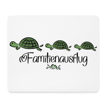 Familienausflug - Mousepad (Querformat) - Weiß - Vorne