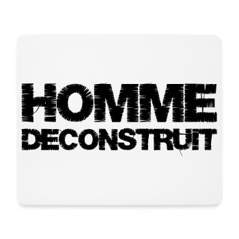 Homme déconstruit - Tapis de souris (format paysage) - blanc - Devant