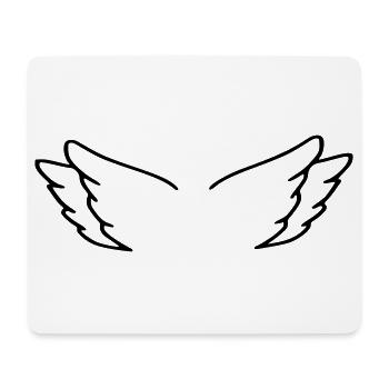 Angel Wings - Mouse Pad (horizontal) - white - Front