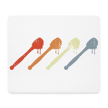 Vintage Honey Spoon - Mouse Pad (horizontal) - white - Front