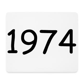 1974 50th Birthday Template Black - Mouse Pad (horizontal) - white - Front
