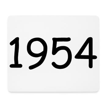 1954 70e anniversaire anniversaire modèle noir - Tapis de souris (format paysage) - blanc - Devant