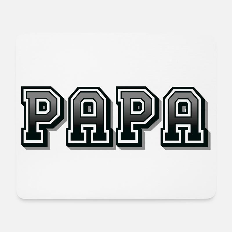 PAPA - Tapis de souris (format paysage) - blanc