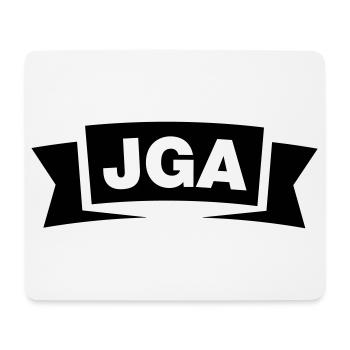 Emblème / Logo de l’enterrement de vie de garçon - Tapis de souris (format paysage) - blanc - Devant