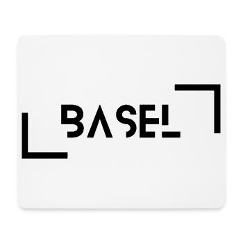 Noir de Bâle - Tapis de souris (format paysage) - blanc - Devant