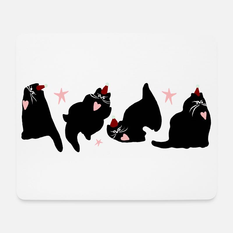 WEIHNACHTSKATZEN - Mousepad (Querformat) - Weiß